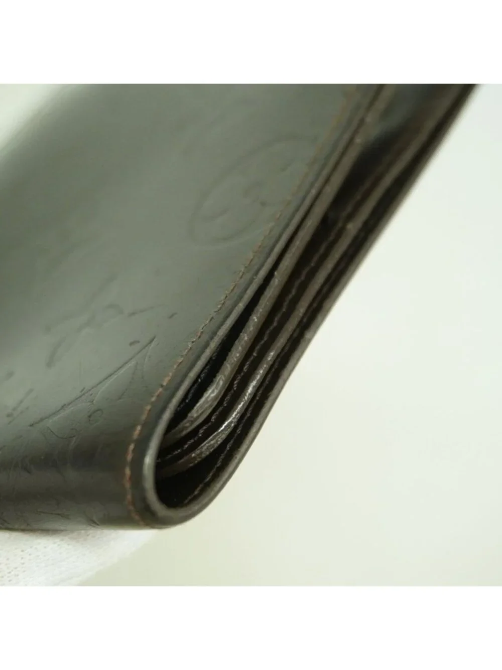Louis Vuitton Wallet Monogram Glace Leather Portefeuille Compact Cafe